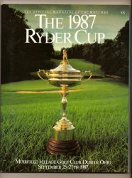1987 Ryder Cup Program Muirfield