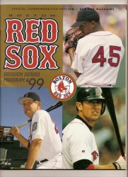 1999 ALDS Game PRogram Indians @ Red Sox