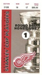 2003 NHL Playoffs Rd 1 Game 1 Detroit Red Wings