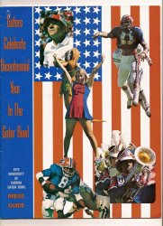 1975 Gator Bowl Game Florida Gators Media Guide