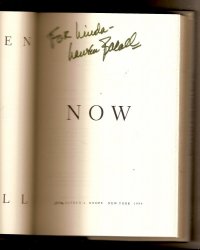 Lauren Bacall Now Signed Hard Back Book