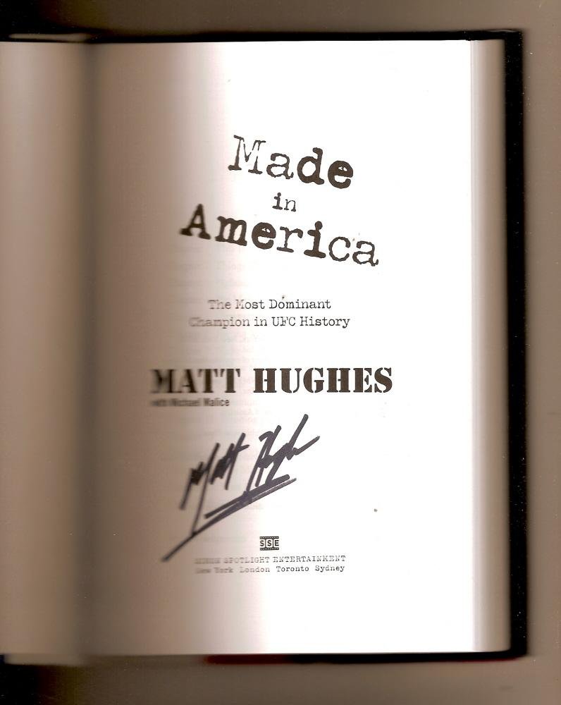 Image 0 of Matt Hughes Made In america Signed HardBack Book RARE