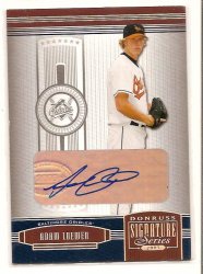 adam Loewen Signed Autographed Baseball Card
