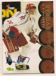 Radek Dvorak Signed autographed Hockey Card