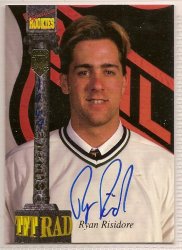 Ryan Risidore Signed autographed hockey Card