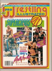 Pro wrestling Illustrated Magazine August 1991 Supercards