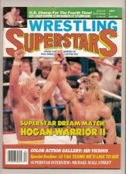 wrestling Superstars Magazine April 1991 hulk Hogan Ultimate Warrior