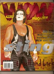wow world of wrestling Magazine August 1999 STING