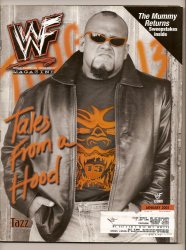 wwe wwf magazine January 2001 Taz