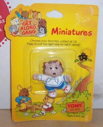 1984 tomy Get Along Gang Portia Porcupine minature NRFC