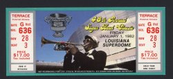 1982 Sugar Bowl Game Full Ticket Pittsburgh Georgia Marino