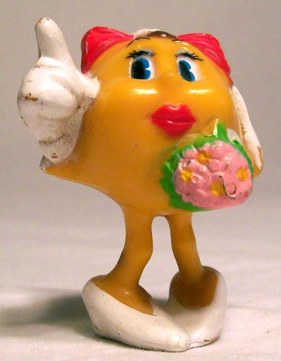 Image 0 of 1982 Coleco Mrs Pac Man PVC Figure Rare and HTF Bride