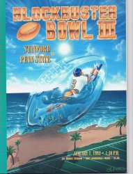 1992 Blockbuster Bowl Program Stanford Penn State