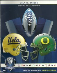 2011 Pac 12 Championship Game Program Oregon UCLA