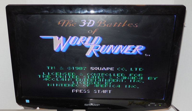 Image 2 of Nintendo 3D 3 D World Runner Video Game NES