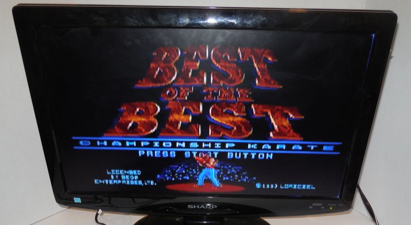 Image 1 of Sega Genesis Best of the Best: Championship Karate vintage game Cart VERY RARE