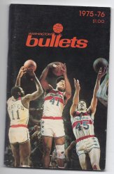 1975-76 Washington Bullets Media Guide
