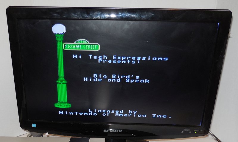 Image 2 of Nintendo Sesame Streets Big Bird's Hide and Speak Video Game NES