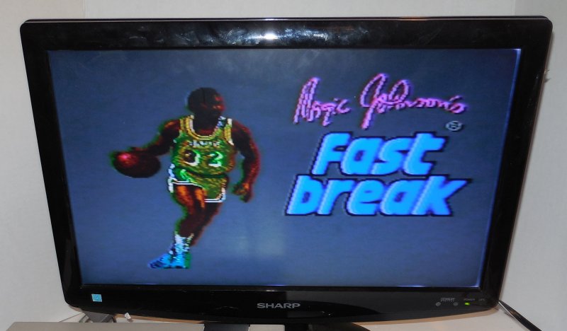 Image 2 of Nintendo Magic Johnson Fast Break Video Game Nes