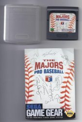 Sega Game Gear The Majors Pro Baseball Video Game