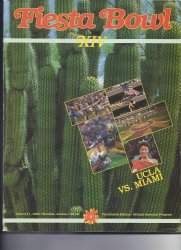 1985 Fiesta Bowl Game program UCLA MIAMI