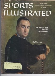 1960 Sports Illustrated Magazine January 18 Art Wall Terry Sawchuk Frank Howard