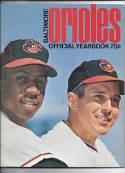 1968 Baltimore Orioles Official Yearbook MLB Baseball