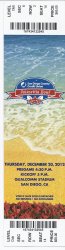 2012 Poinsettia Bowl Game Full unused Ticket BYU San Diego State