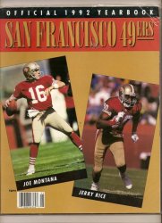 1992 NFL San Francisco 49ers Yearbook Football