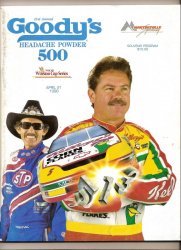 1996 Goody's 500 Program Rusty Wallace Win VA autgraped by Terry Labonte