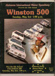 1981 Winston 500 Nascar Race Program Bobby Allison win