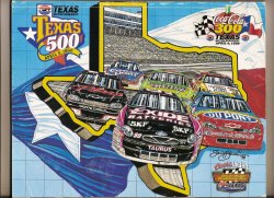 1998 Texas 500 Nascar Program Mark Martin Win