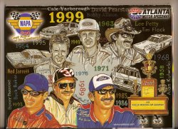 1999 Napa 500 Program Bobby Labonte win nascar