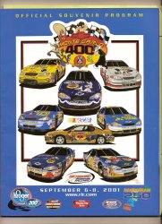 2001 Chevrolet Monte Carlo 400 Nascar Program Ricky Rudd