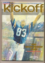 1983 USFL Championship Program Michigan Philadelphia
