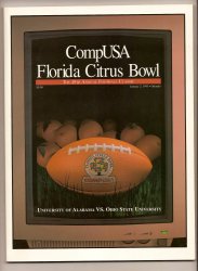 1995 Citrus Bowl Program Alabama Ohio State