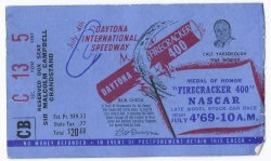 1969 Firecracker 400 Ticket Stub Daytona speedway July 4th LeeRoy Yarbrough
