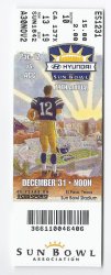 2012 Sun Bowl Game Full Unused Ticket Georgia Tech USC