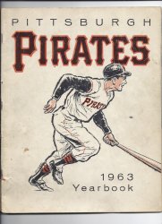 1963 Pittsburgh Pirates Yearbook MLB Baseball