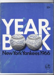 1966 New York Yankees Yearbook MLB baseball