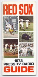 1973 Boston red sox media guide