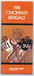 1981 Cincinnati Bengals Media Guide