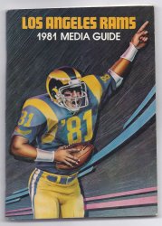 1981 Los Angeles Rams Media Guide