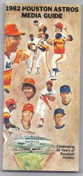 1982 Houston Astros Media Guide
