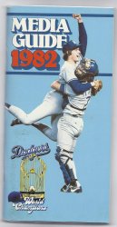 1982 Los Angeles Dodgers Media Guide