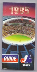 1985 Montreal Expos media guide