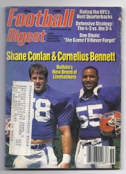 1988 Football Digest November Buffalo Bills Cornelius Bennett Shane Conlan