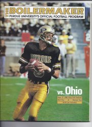 1988 Purdue Football Program September 17th vs Ohio