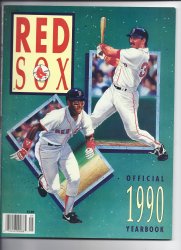 1990 Boston Red Sox Official Yearbook