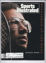 1992 Sports Illustrated Magazine December 21st Arthur Ashe Sportsman Of the Year